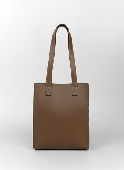 OLVYA Zip Tote - Dark Brown