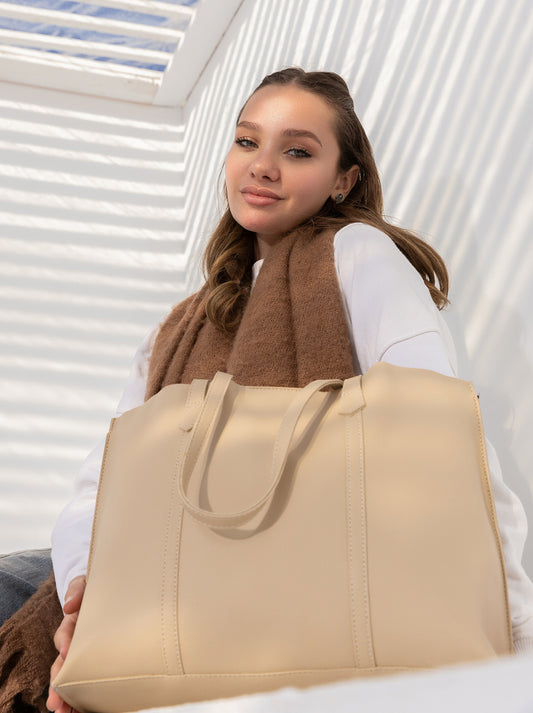 OLVYA Everyday Tote Beige