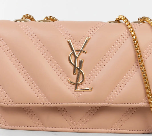 OLVYA Quilted Chain Flap Bag