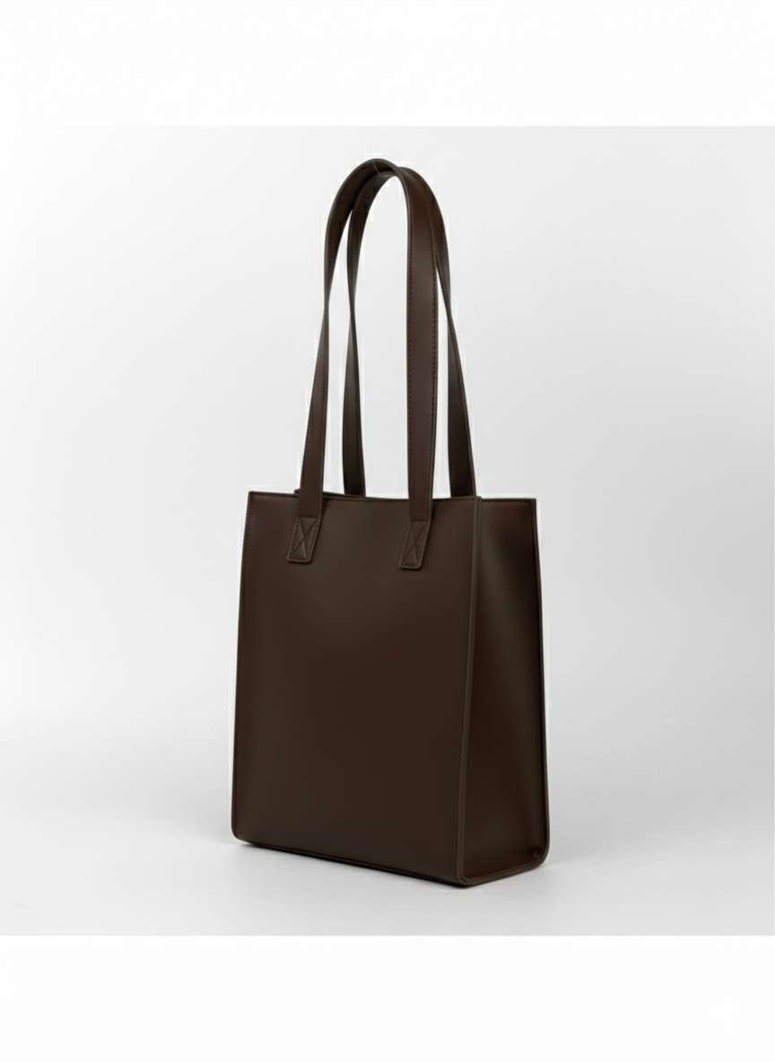 OLVYA Zip Tote - Dark Brown