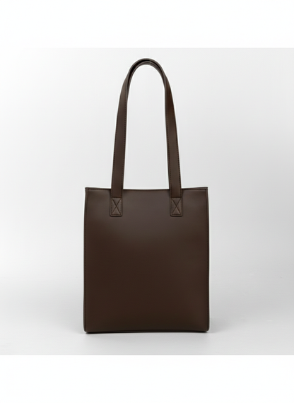 OLVYA Zip Tote - Dark Brown