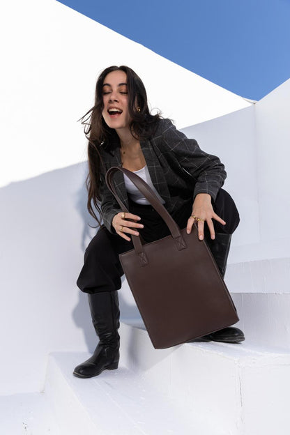 OLVYA Zip Tote  Coffee